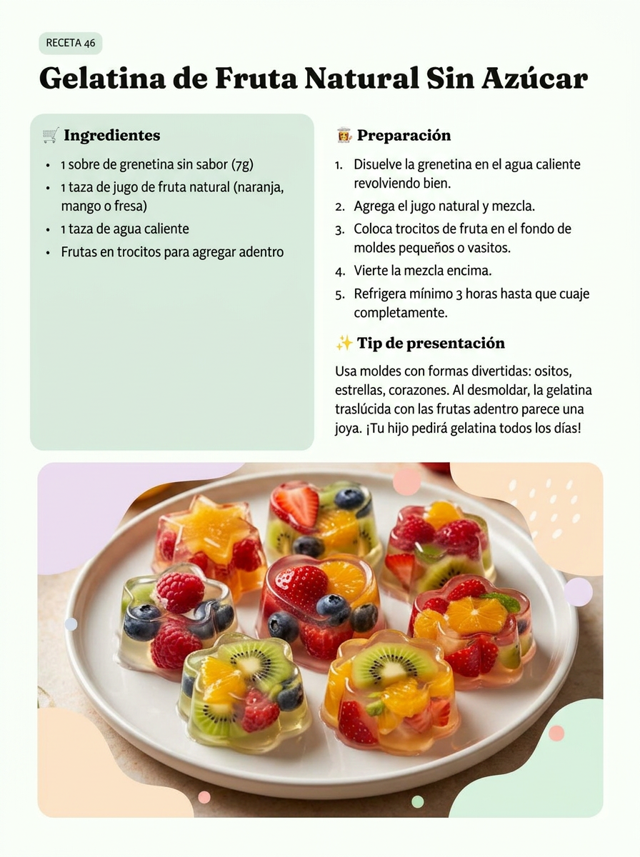 Página del recetario Guía Lonchera Feliz