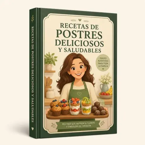 Portada del bono 4: Recetas de Postres Deliciosos y Saludables